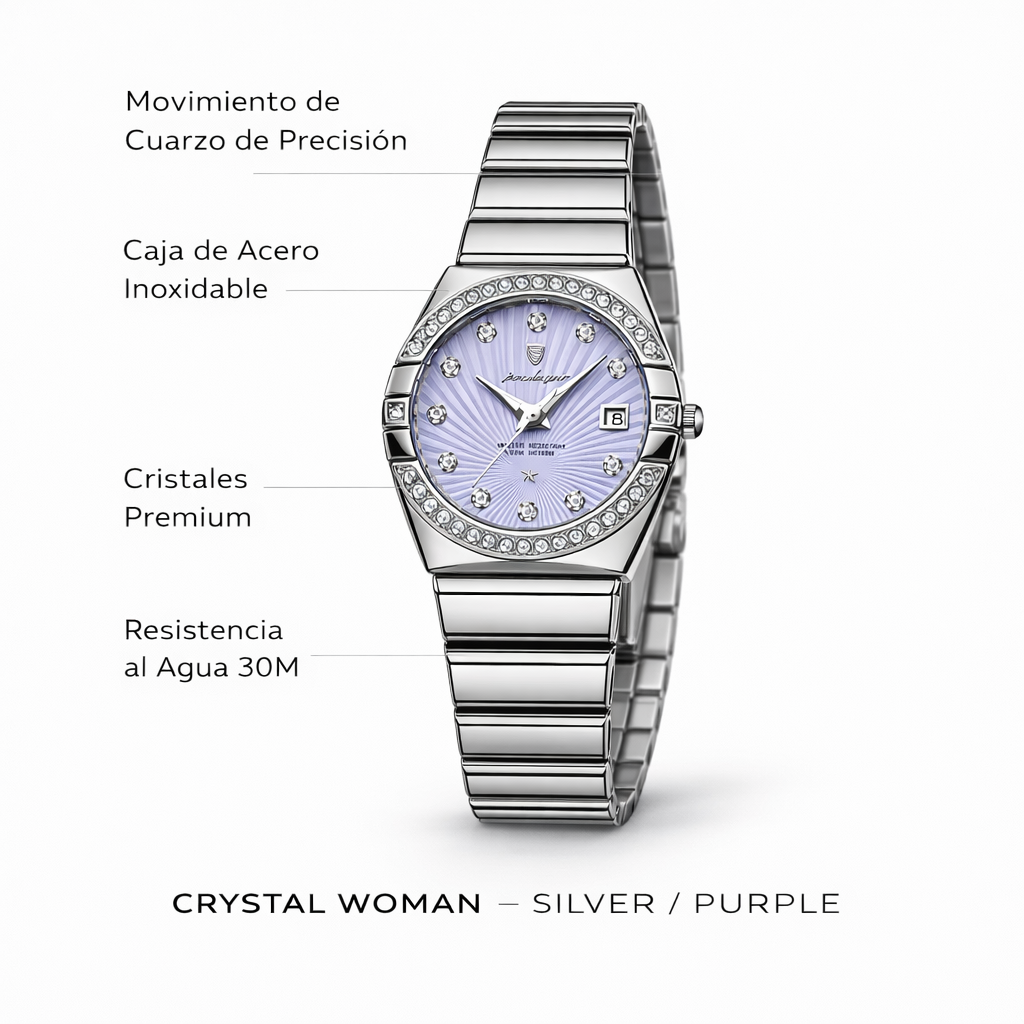 Crystal Woman - Silver Purple